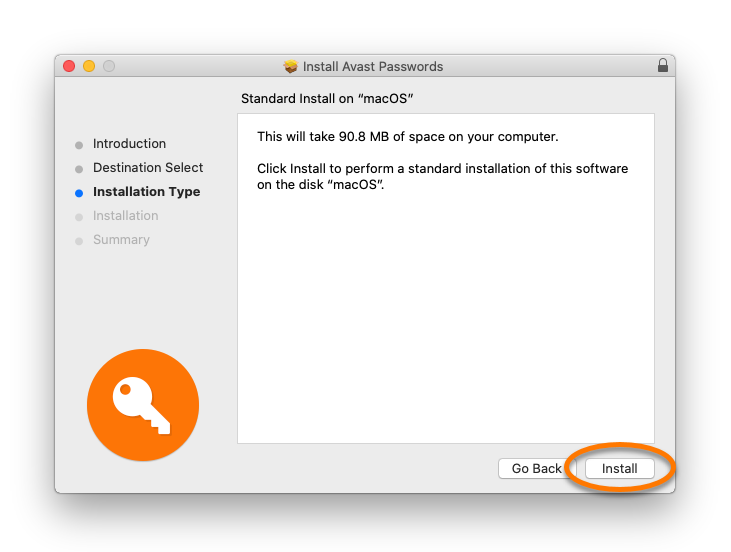 grant permission for avast version 13.5 on a mac